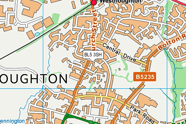 BL5 3SH map - OS VectorMap District (Ordnance Survey)