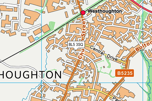 BL5 3SQ map - OS VectorMap District (Ordnance Survey)