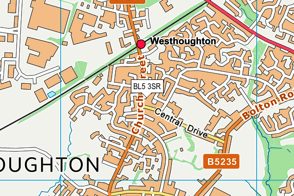 BL5 3SR map - OS VectorMap District (Ordnance Survey)