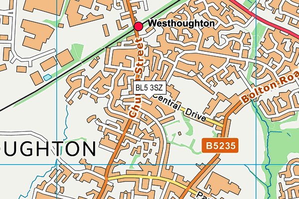 BL5 3SZ map - OS VectorMap District (Ordnance Survey)