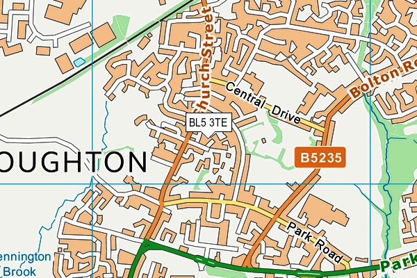 BL5 3TE map - OS VectorMap District (Ordnance Survey)