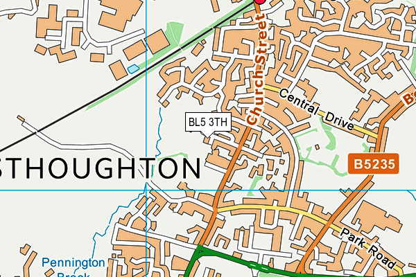 BL5 3TH map - OS VectorMap District (Ordnance Survey)