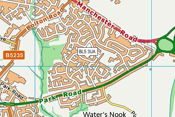 BL5 3UA map - OS VectorMap District (Ordnance Survey)
