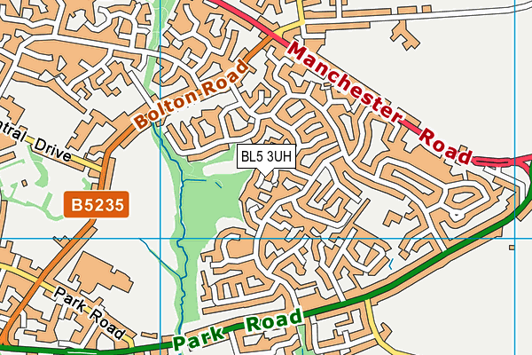 BL5 3UH map - OS VectorMap District (Ordnance Survey)