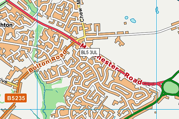 BL5 3UL map - OS VectorMap District (Ordnance Survey)