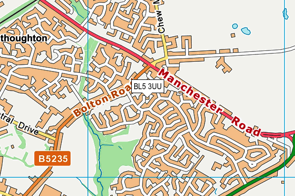 BL5 3UU map - OS VectorMap District (Ordnance Survey)