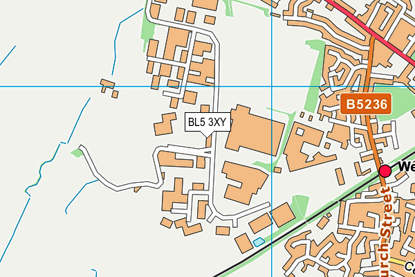BL5 3XY map - OS VectorMap District (Ordnance Survey)