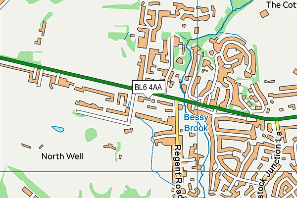 BL6 4AA map - OS VectorMap District (Ordnance Survey)