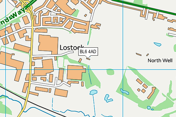 BL6 4AD map - OS VectorMap District (Ordnance Survey)