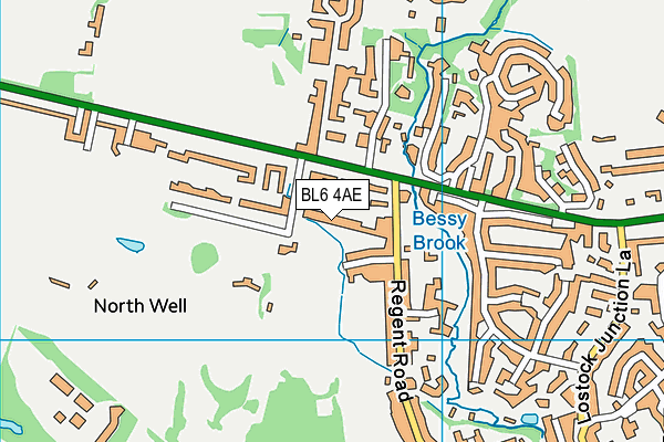 BL6 4AE map - OS VectorMap District (Ordnance Survey)