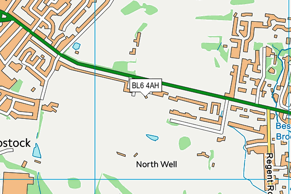 BL6 4AH map - OS VectorMap District (Ordnance Survey)