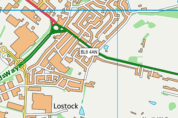 BL6 4AN map - OS VectorMap District (Ordnance Survey)