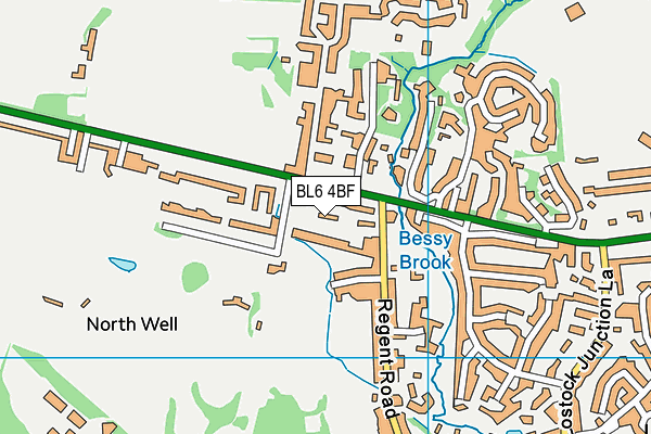 BL6 4BF map - OS VectorMap District (Ordnance Survey)