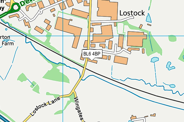 BL6 4BP map - OS VectorMap District (Ordnance Survey)