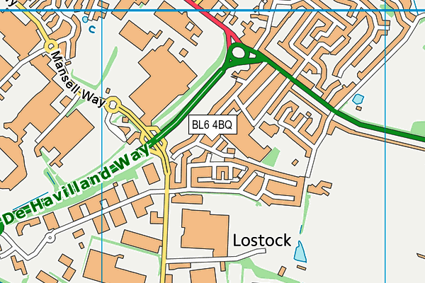 BL6 4BQ map - OS VectorMap District (Ordnance Survey)