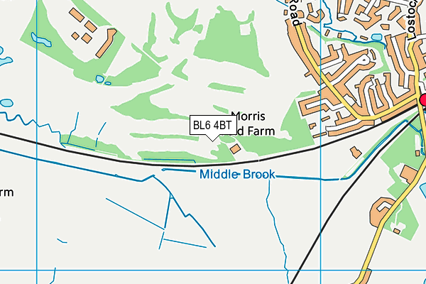 BL6 4BT map - OS VectorMap District (Ordnance Survey)