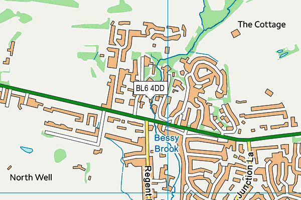 BL6 4DD map - OS VectorMap District (Ordnance Survey)