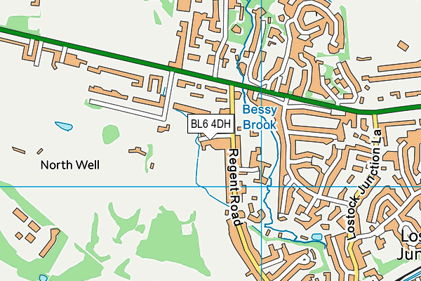 BL6 4DH map - OS VectorMap District (Ordnance Survey)