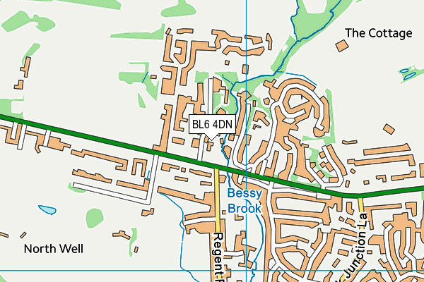 BL6 4DN map - OS VectorMap District (Ordnance Survey)