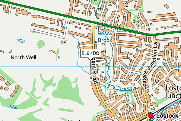 BL6 4DQ map - OS VectorMap District (Ordnance Survey)
