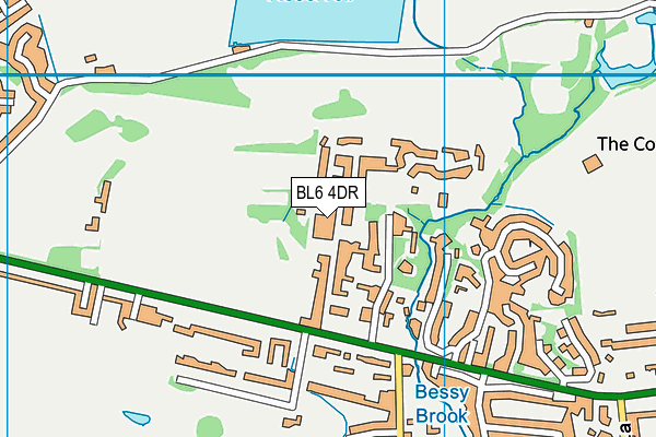 BL6 4DR map - OS VectorMap District (Ordnance Survey)