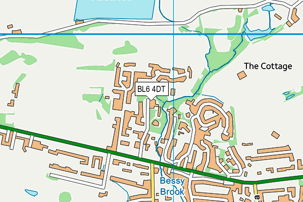 BL6 4DT map - OS VectorMap District (Ordnance Survey)