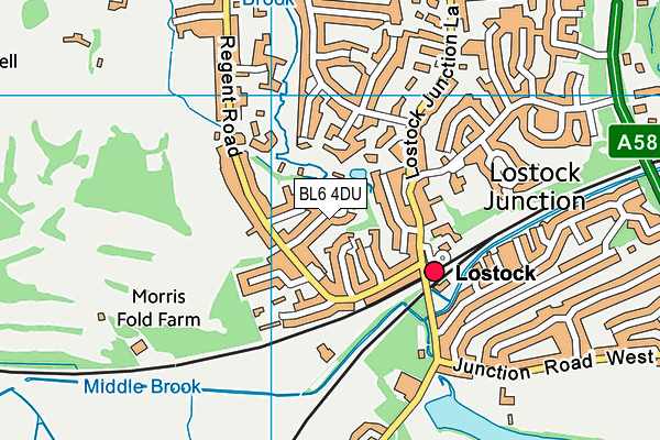 BL6 4DU map - OS VectorMap District (Ordnance Survey)