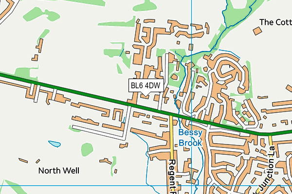 BL6 4DW map - OS VectorMap District (Ordnance Survey)