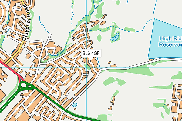 Map of UKGOLFSUPPLIES LTD at district scale