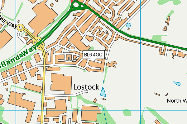 BL6 4GQ map - OS VectorMap District (Ordnance Survey)