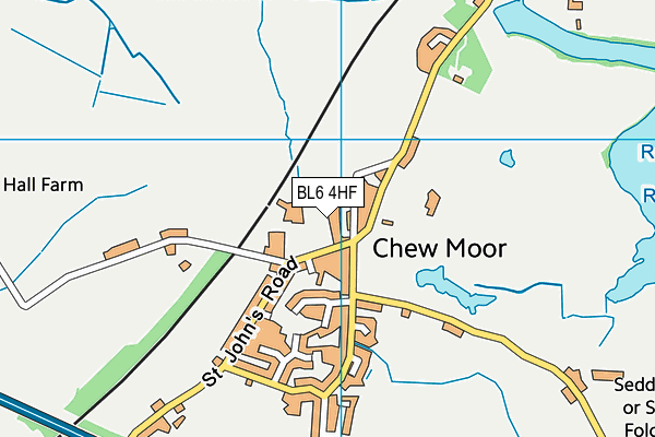 BL6 4HF map - OS VectorMap District (Ordnance Survey)