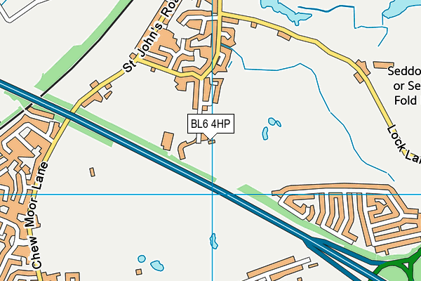 BL6 4HP map - OS VectorMap District (Ordnance Survey)