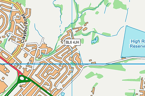 BL6 4JH map - OS VectorMap District (Ordnance Survey)