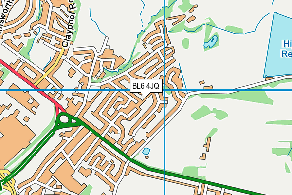 BL6 4JQ map - OS VectorMap District (Ordnance Survey)