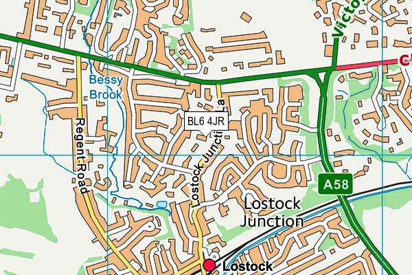 BL6 4JR map - OS VectorMap District (Ordnance Survey)