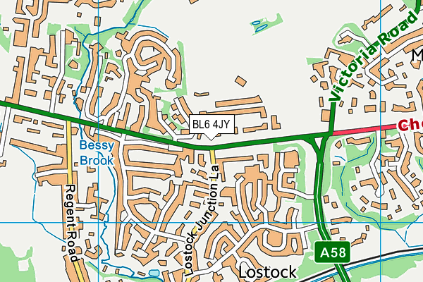 BL6 4JY map - OS VectorMap District (Ordnance Survey)