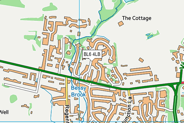 BL6 4LB map - OS VectorMap District (Ordnance Survey)