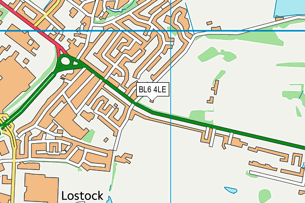 BL6 4LE map - OS VectorMap District (Ordnance Survey)