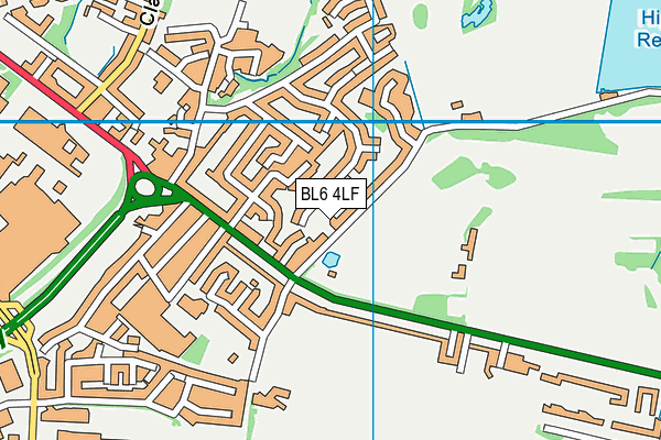 BL6 4LF map - OS VectorMap District (Ordnance Survey)