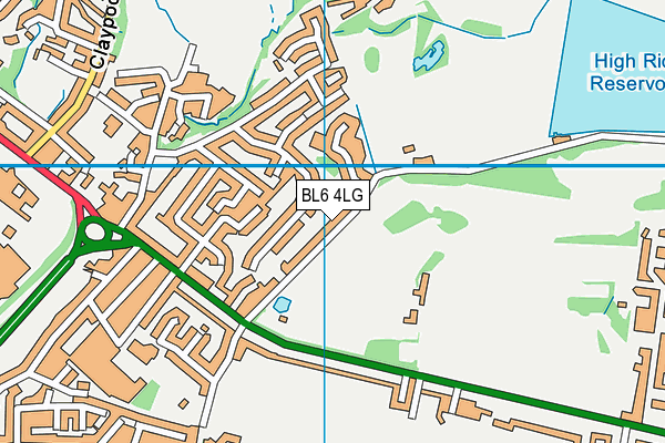 BL6 4LG map - OS VectorMap District (Ordnance Survey)