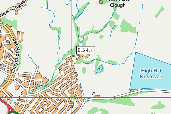 BL6 4LH map - OS VectorMap District (Ordnance Survey)