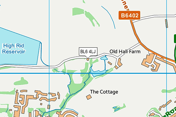 BL6 4LJ map - OS VectorMap District (Ordnance Survey)