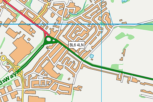 BL6 4LN map - OS VectorMap District (Ordnance Survey)