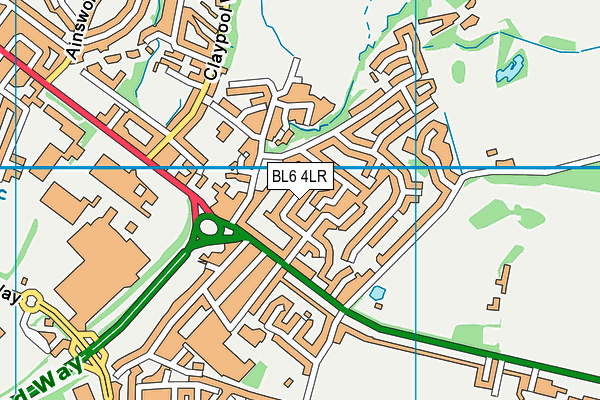 BL6 4LR map - OS VectorMap District (Ordnance Survey)