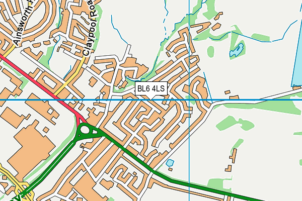 BL6 4LS map - OS VectorMap District (Ordnance Survey)