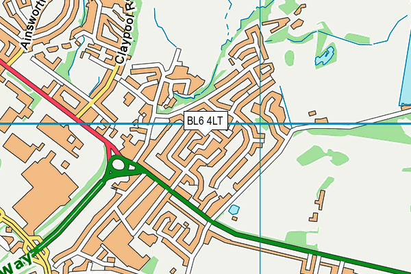 BL6 4LT map - OS VectorMap District (Ordnance Survey)