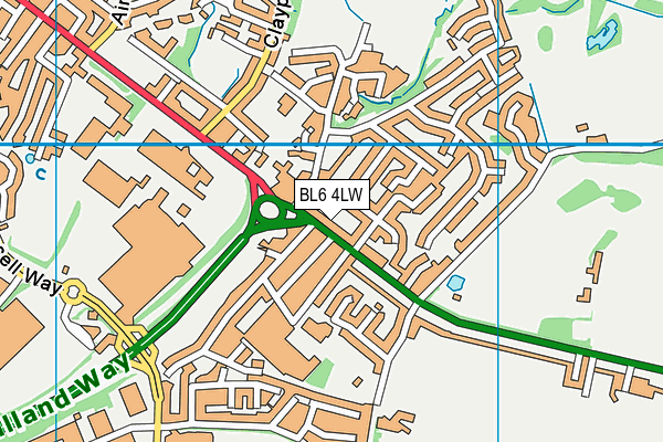 BL6 4LW map - OS VectorMap District (Ordnance Survey)