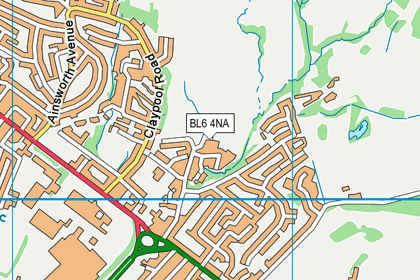 BL6 4NA map - OS VectorMap District (Ordnance Survey)