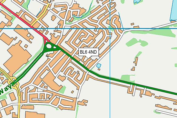 BL6 4ND map - OS VectorMap District (Ordnance Survey)