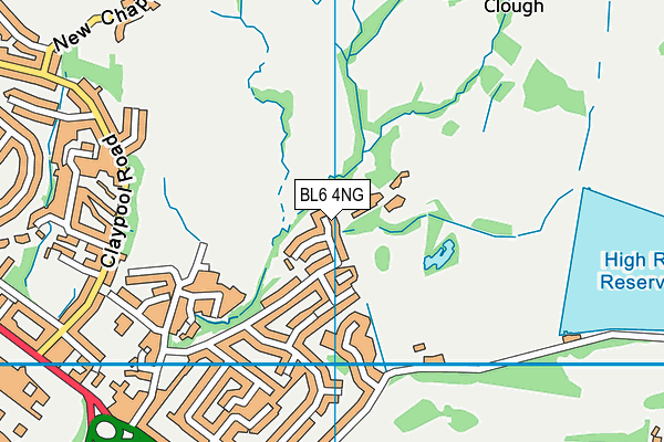 BL6 4NG map - OS VectorMap District (Ordnance Survey)